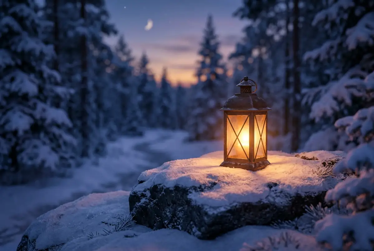 Calm Northern Lights Background